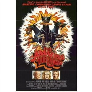 The Amazing Dobermans 1976 Vintage Action Film Movie Poster Print Theatre Size
